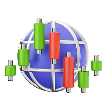 Globaler Handel  3D Icon