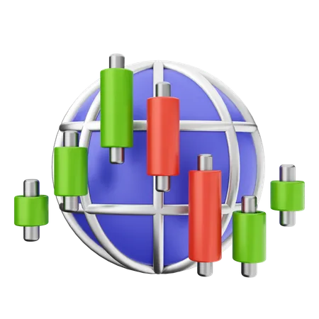 Globaler Handel  3D Icon