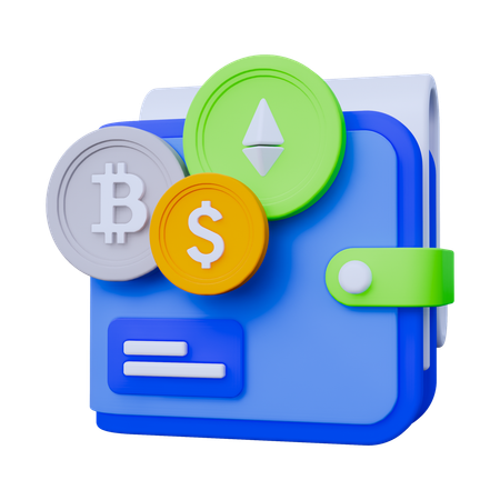 Handels-Wallet  3D Icon