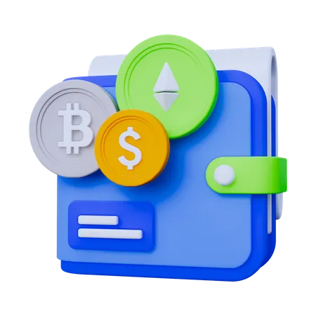 Handels-Wallet  3D Icon