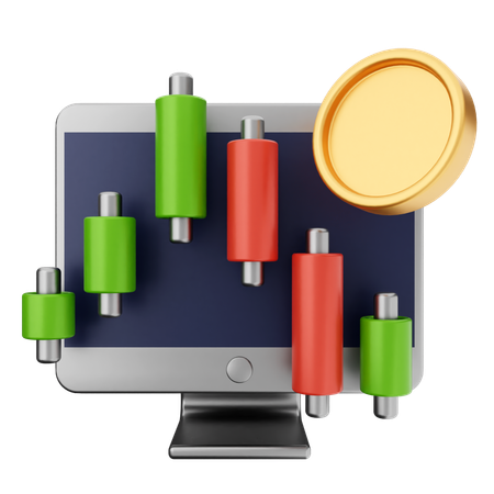 Handelsdiagramm  3D Icon