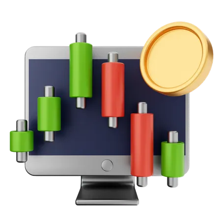 Handelsdiagramm  3D Icon