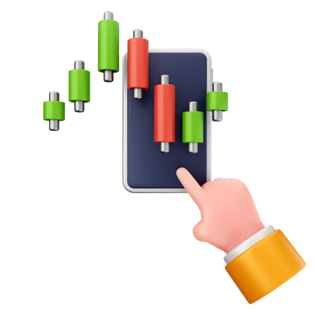 Handelsdiagramm  3D Icon