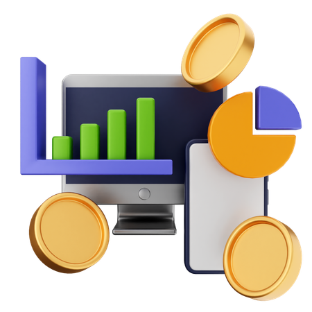 Handelsdiagramm  3D Icon