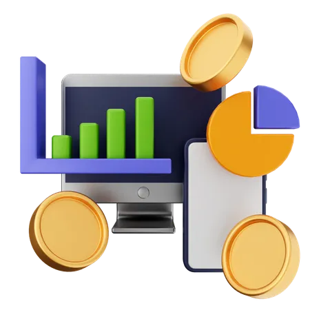 Handelsdiagramm  3D Icon