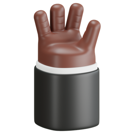 Handflächengeste  3D Icon
