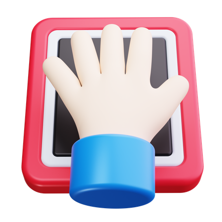 Handflächenscan  3D Icon