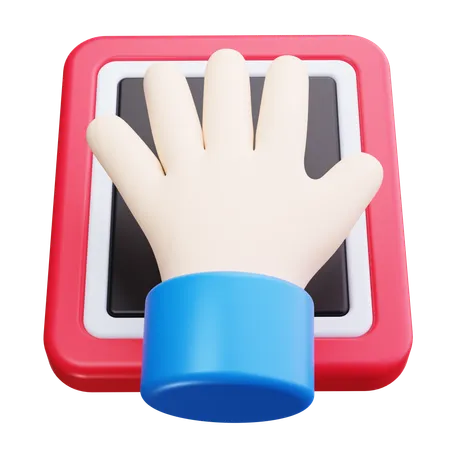 Handflächenscan  3D Icon