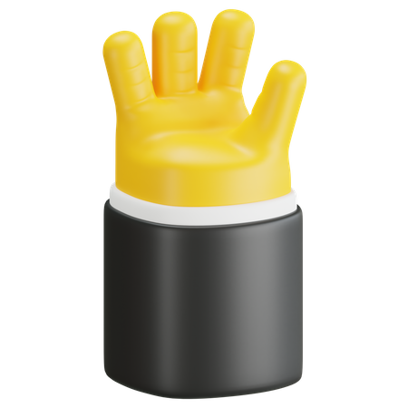 Handflächengeste  3D Icon