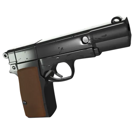 Handgun  3D Icon