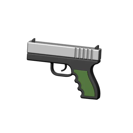 拳銃  3D Icon