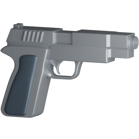 Handgun  3D Icon