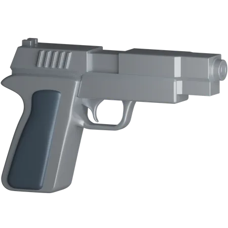 Handgun  3D Icon