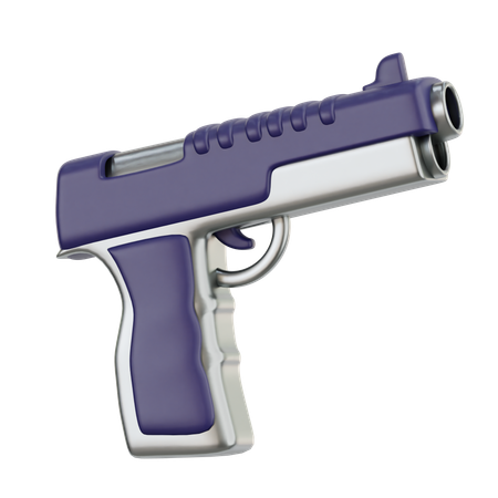 Handgun  3D Icon