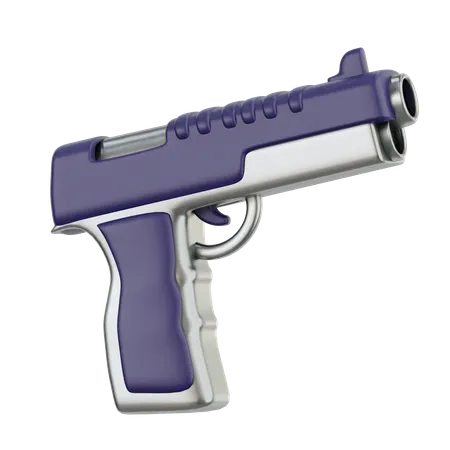 Handgun  3D Icon