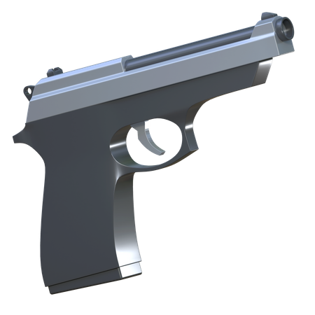 Handgun  3D Icon