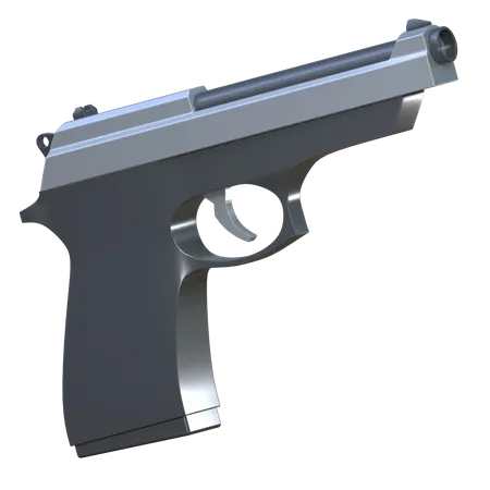 Handgun  3D Icon