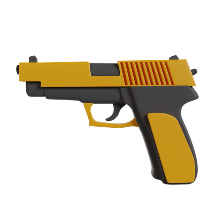 Handgun  3D Icon