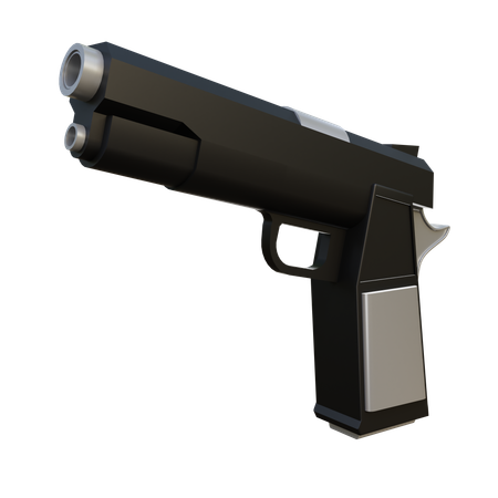 Handgun  3D Icon