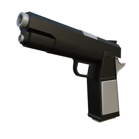 Handgun  3D Icon