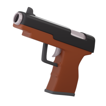 Handgun  3D Icon