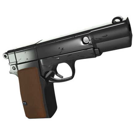 Handgun  3D Icon