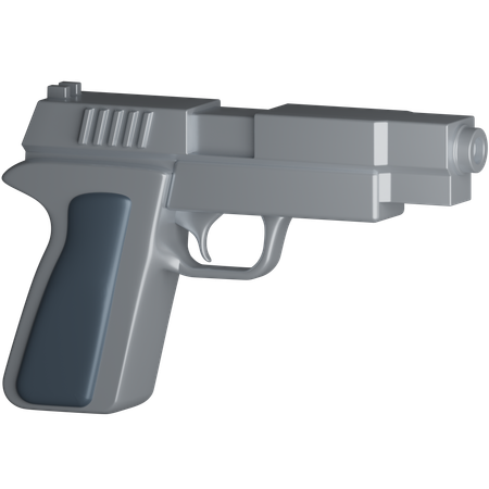 Handgun  3D Icon
