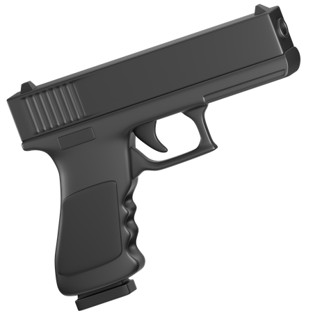 Handgun  3D Icon