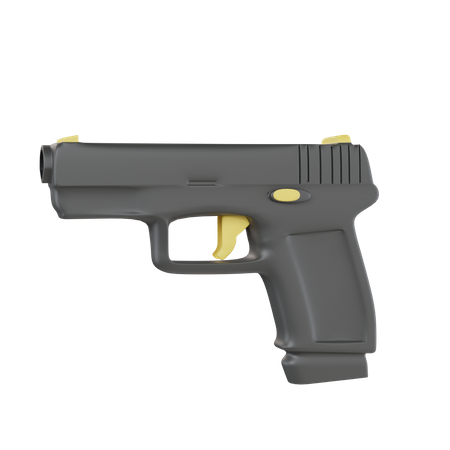 Handgun 3D Icon