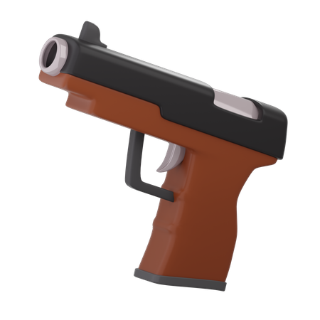 Handgun  3D Icon