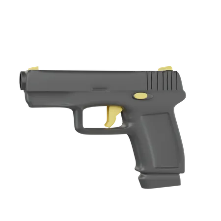 Handgun  3D Icon