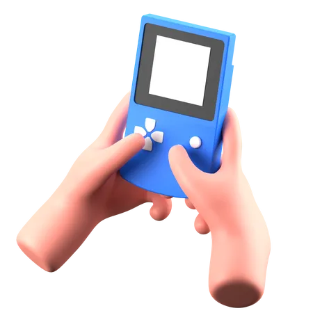 Handgehaltene Handheld-Konsole  3D Icon