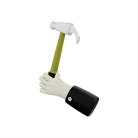 Handhammer  3D Illustration