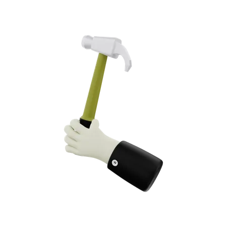 Handhammer  3D Illustration