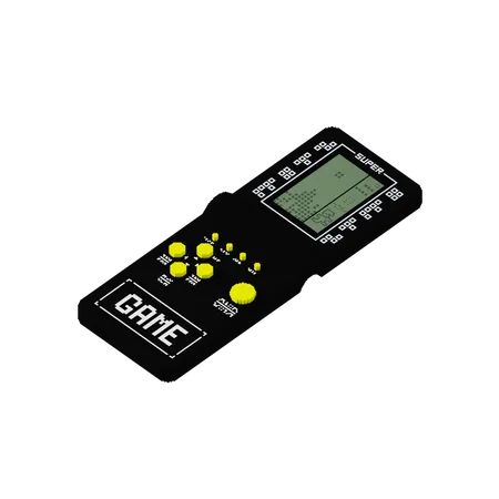 Handheld Game  3D Illustration