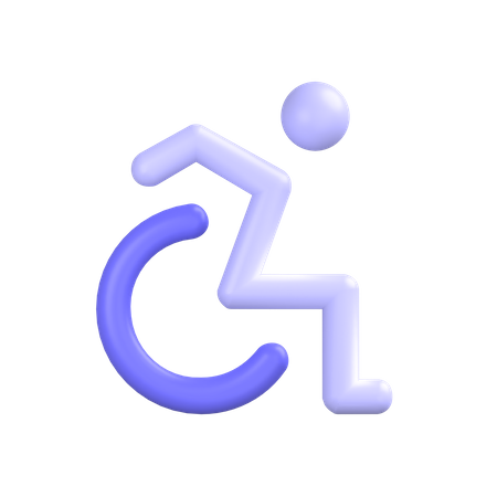 Handicap-symbol 3D Illustration