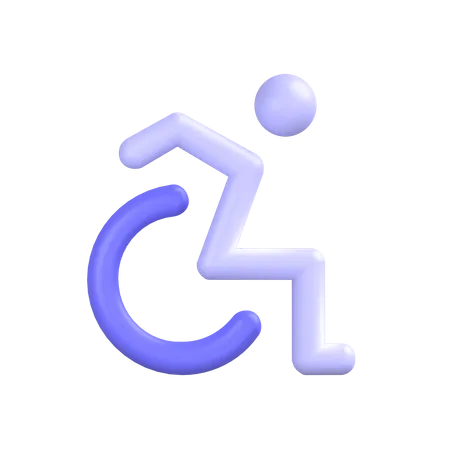 Handicap-symbol 3D Icon
