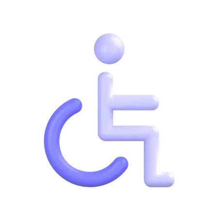 Handicap-symbol 3D Icon
