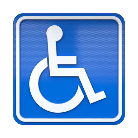 Handicapped Accessible Sign  3D Icon