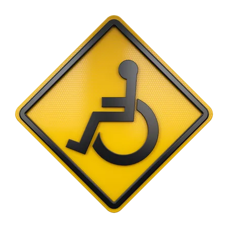 Handicapped Sign  3D Icon