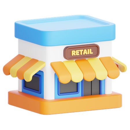 Einzelhändler  3D Icon