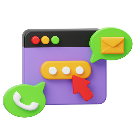 Call-to-Action-Schaltfläche  3D Icon