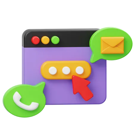 Call-to-Action-Schaltfläche  3D Icon