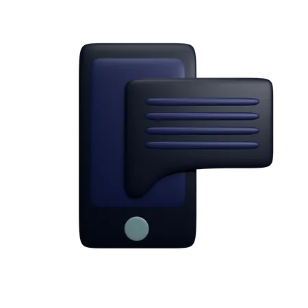 Reply To Comments From The Phone 3D Icon