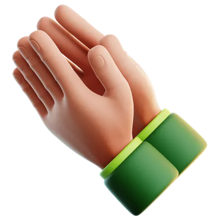 Hands Apologize  3D Icon