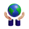 hands 3d logo