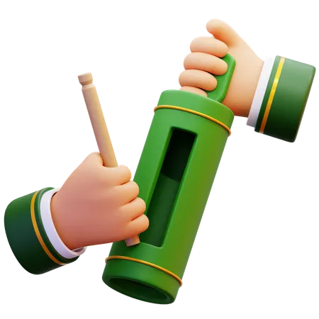 Hands Holding Kentongan  3D Icon