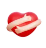 Hands Hugging Heart