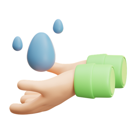 Hands Juggling Eggs  3D Icon