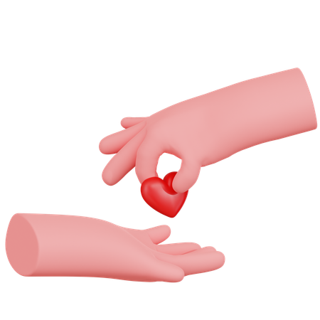 Hands Offering A Hearth  3D Icon